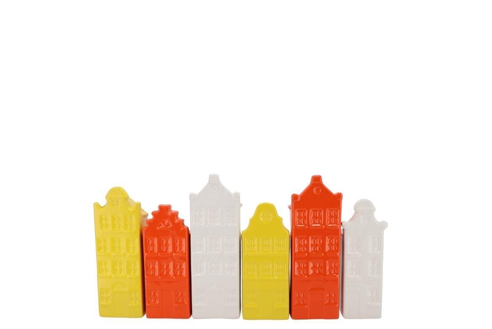 A'dam Houses Canal Dutch Orange Mix Vase Ass 5x4x1