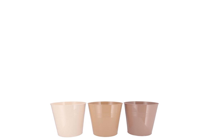 <h4>Zinc Natural Brown Mix Bucket Basic Ass 12x10x8cm</h4>