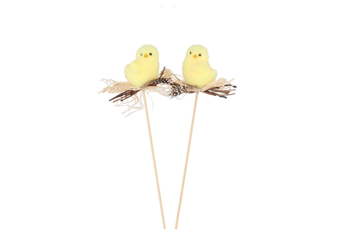 <h4>Easter Stick Fluffy Jugs Nest 30cm</h4>