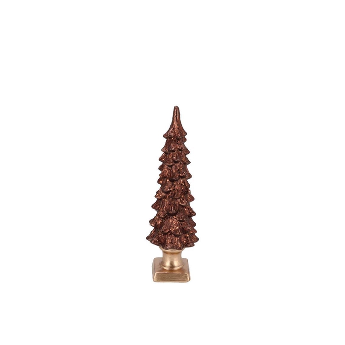 <h4>Sia Brown Xmas Tree 8x8x24cm</h4>