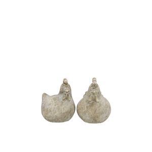 Concrete Farm Grey Chicken 7x7x9cm