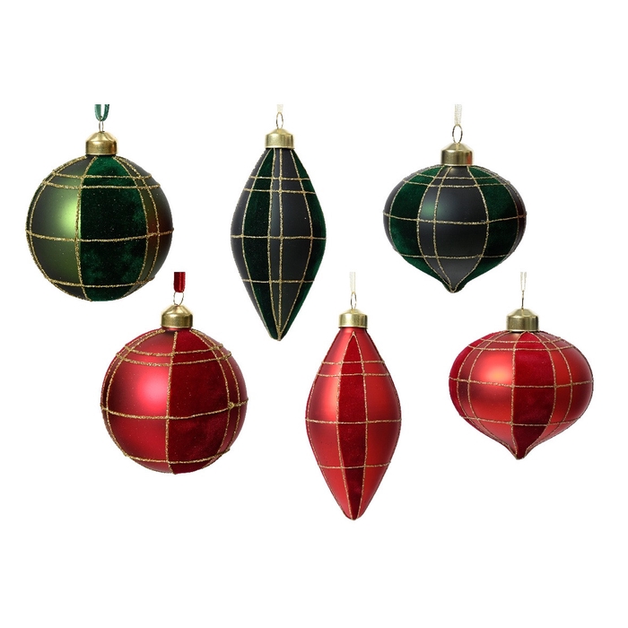 Christmas bauble Ball assorted 80mm