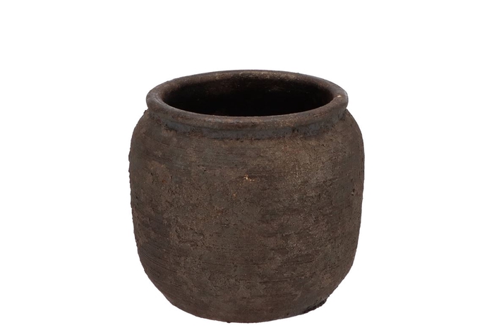 <h4>Batu Grey Pot 16x14cm</h4>