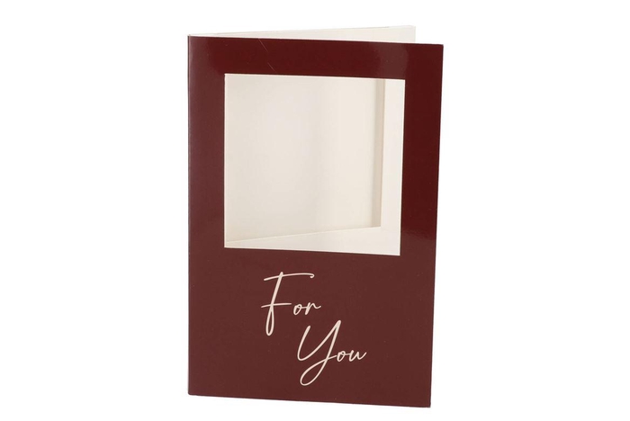 <h4>Gift Tile Card For You Brown 21x14x1cm</h4>