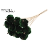 Velvet Pumpkin Ø6cm on stem Green