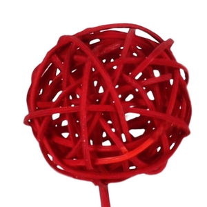 Bijsteker Bruce ball 5cm+50cm stok rood