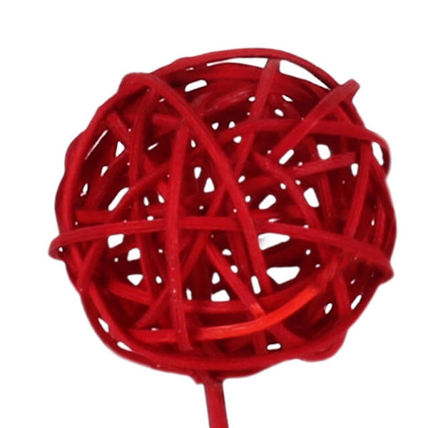 <h4>Bijsteker Bruce ball 5cm+50cm stok rood</h4>