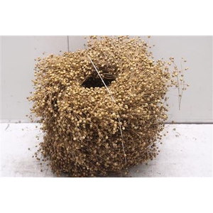 Krans Vlas Natuur 30 Cm