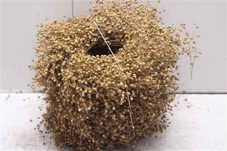 <h4>Krans Vlas Natuur 30 Cm</h4>