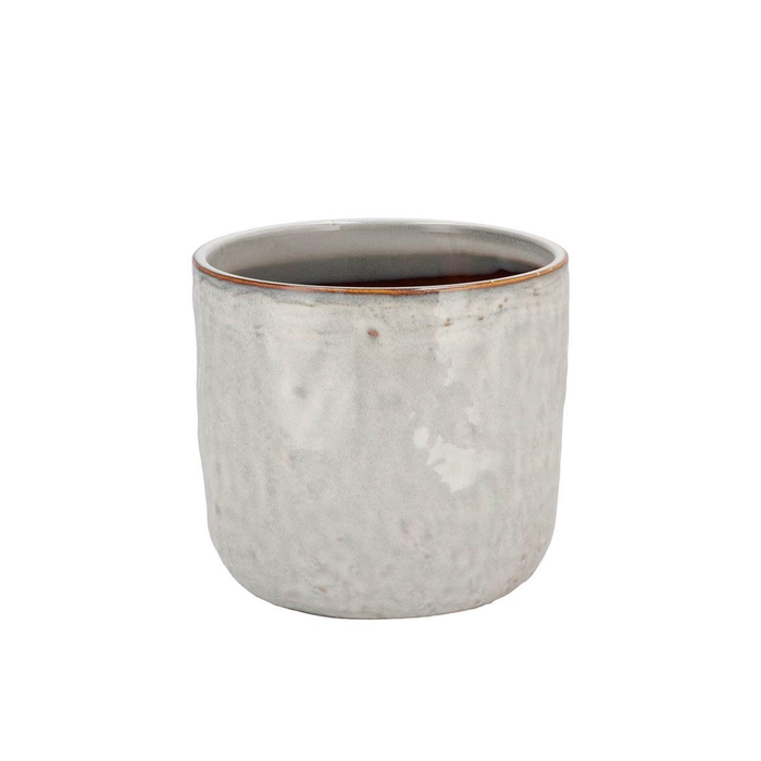 <h4>Iron Stone White Glazed Pot 13x13cm</h4>