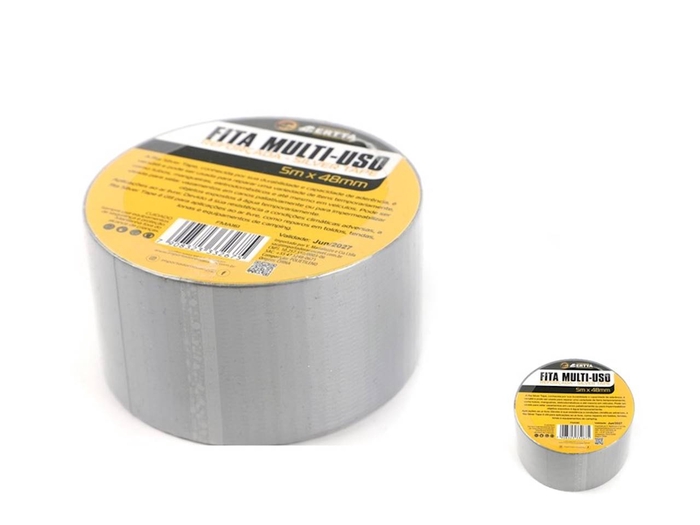 <h4>FITA ADESIVA CINZA POLIETILENO 4,8CMX5M FMA161 IMP</h4>