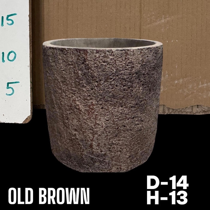 <h4>Keramiek Pot D Brown H13 D14</h4>
