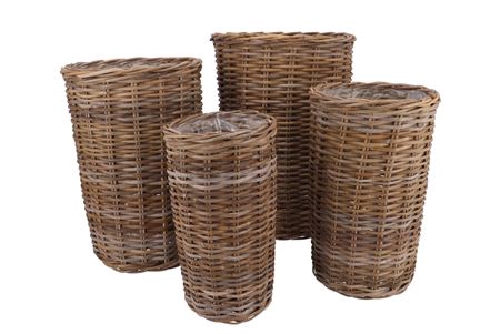 <h4>Rattan Ivy Natural Cilinder Set 4 23x40/27x45//34x</h4>