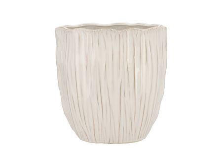 <h4>Lima White Pot Oval 31x18x21cm Nm</h4>