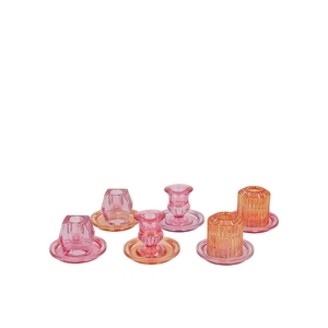 Bicolore Candle H Color Mix Ass P/1 8,5x6,5cm Nm