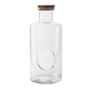 Glass Terrarium Bottle cork d14*33cm