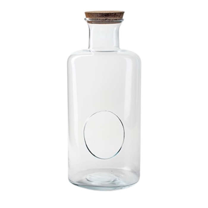 Glass Terrarium Bottle cork d14*33cm
