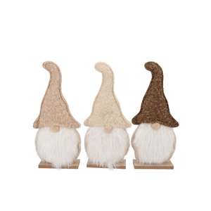Lauren Brown Gnome Deco Ass 13x6x28cm