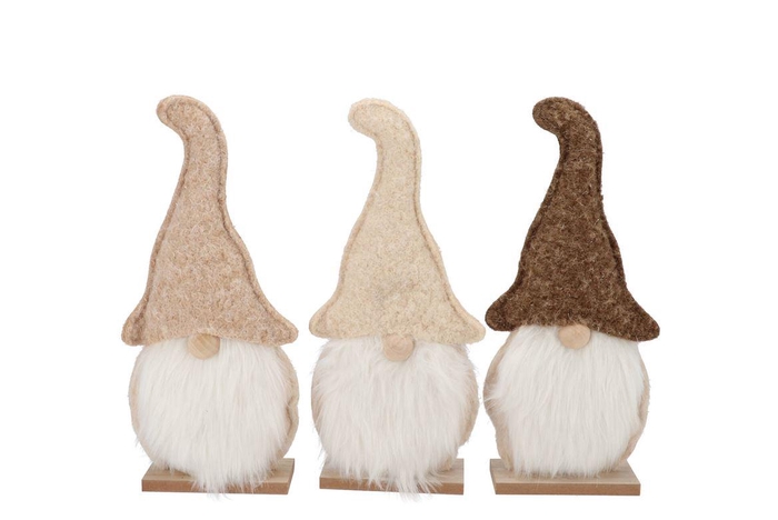 <h4>Lauren Brown Gnome Deco Ass 13x6x28cm</h4>
