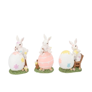 Mimi Pastel Bunny Eggs Ass 11x10x20cm