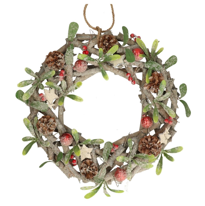 <h4>Promo d36cm Wreath Winterglow</h4>