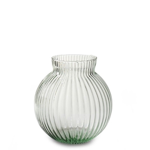 Glas Eco bolvaas rib d17*17cm