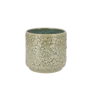 Liv Green Flower Pot 14x14x13cm