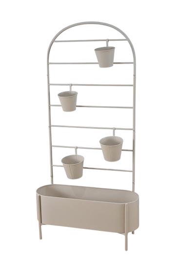 Plant Stand With 4 Pots L70W24H140