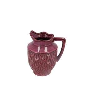 Inga Boa Purple Vase Active Glaze 18x14x21cm