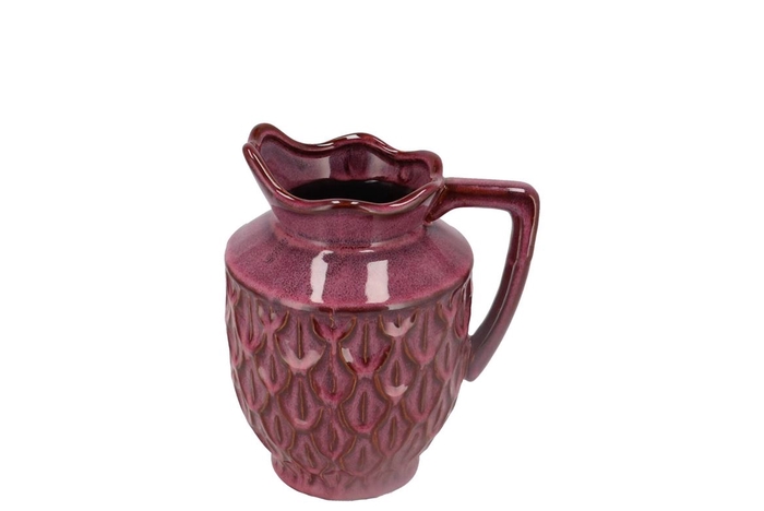 <h4>Inga Boa Purple Vase Active Glaze 18x14x21cm</h4>