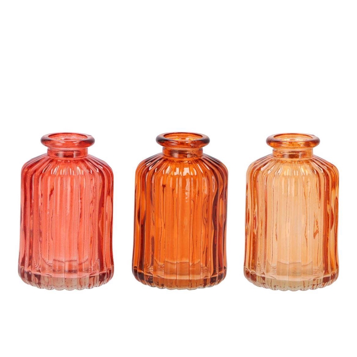 <h4>Karakum Coral Sunset Glass Bottle 6x6x10cm</h4>
