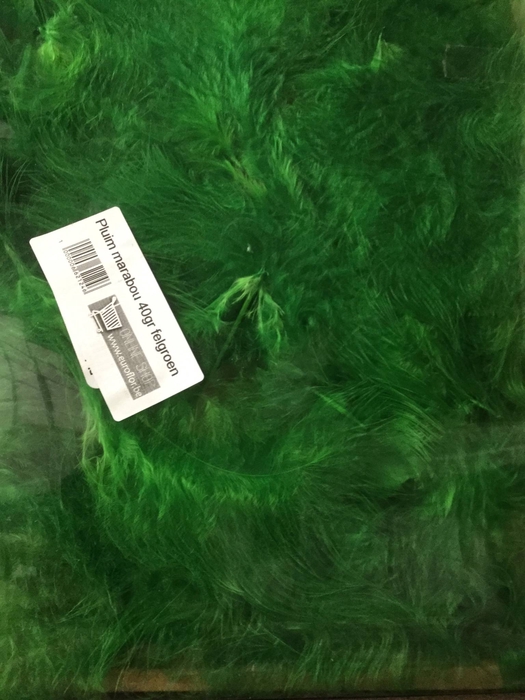 PLUIM MARABOU 40GR FELGROEN