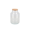 Glass Terrarium Milk With Cork 18x18x25cm