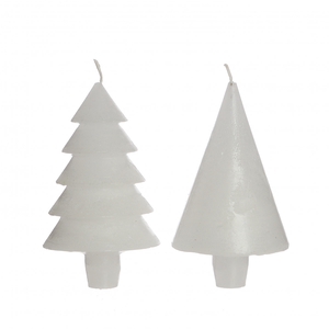 Kaars kerstboom d07*12cm