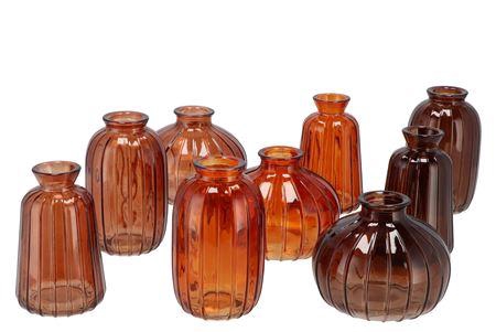 <h4>Dayah Earthy Terra Glass Bottle S/3 7x11cm Nm</h4>