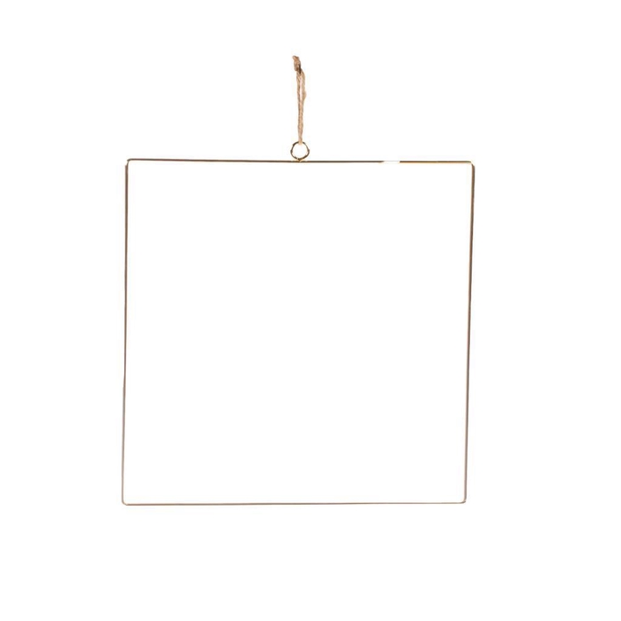 <h4>Square 30cm Metal Medium Sb Gold</h4>