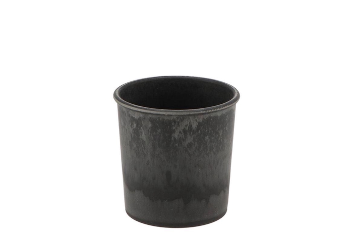 Melamine Grey Pot 11x8x11cm Nm