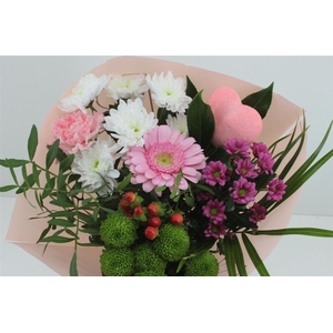 Boeket 9-10 Tak Roze Valentijn