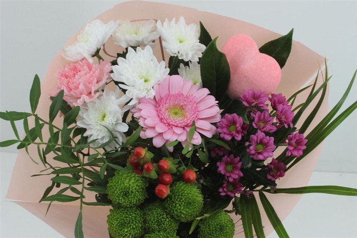 <h4>Boeket 9-10 Tak Roze Valentijn</h4>