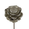 Pine cone cut 5-7cm on stem Platina