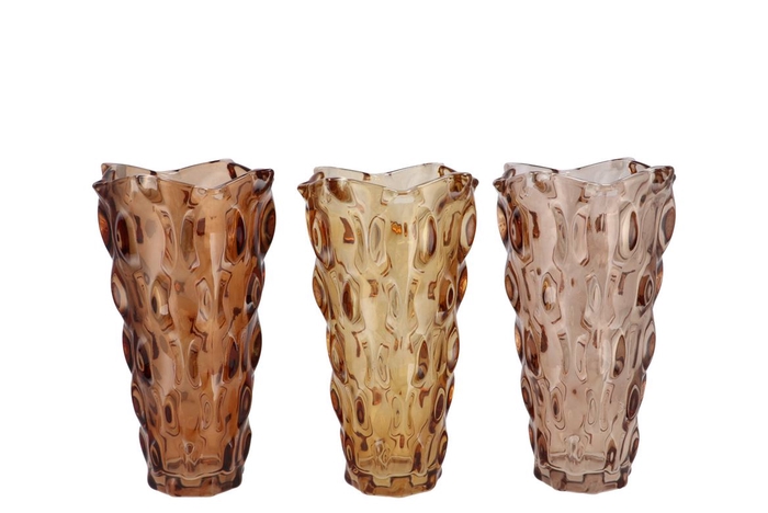 <h4>Jazz Wild Brown Vase Ass 16x28cm</h4>