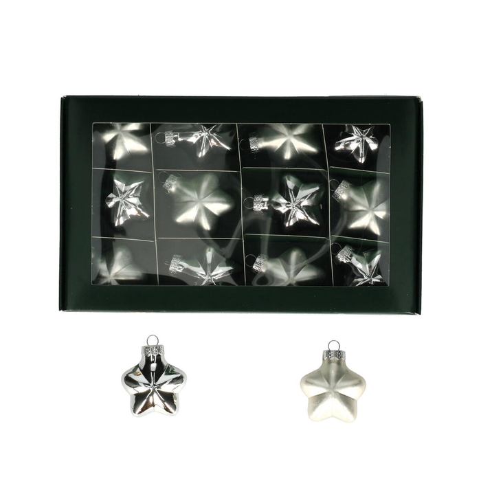 <h4>Kerstbal Bal  40mm ster x12</h4>