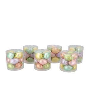 Easter Glass Pastel Egg Matte Ass 4x4x7cm