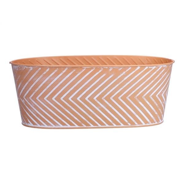 <h4>Planter Wave oval 25x13x10 light orange</h4>