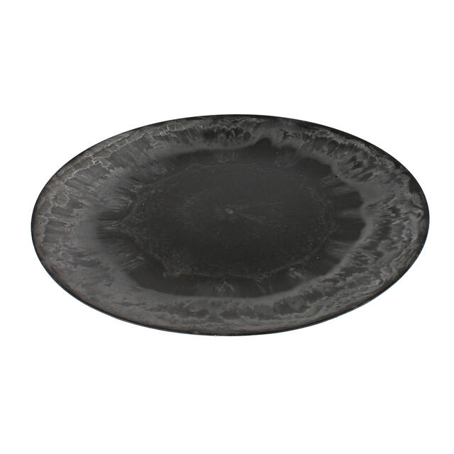 <h4>Bowl plastic round 33xH2cm natural grey</h4>