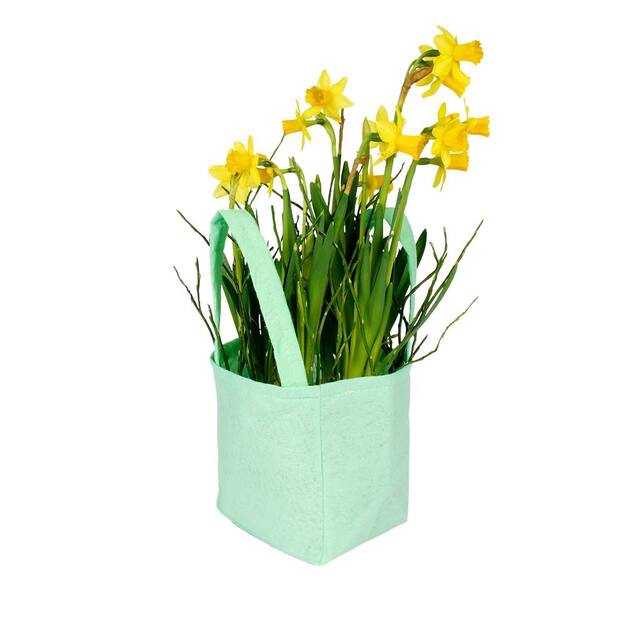 <h4>Bag Pastel felt 12.5x11.5xH14.5cm green 20/bag</h4>
