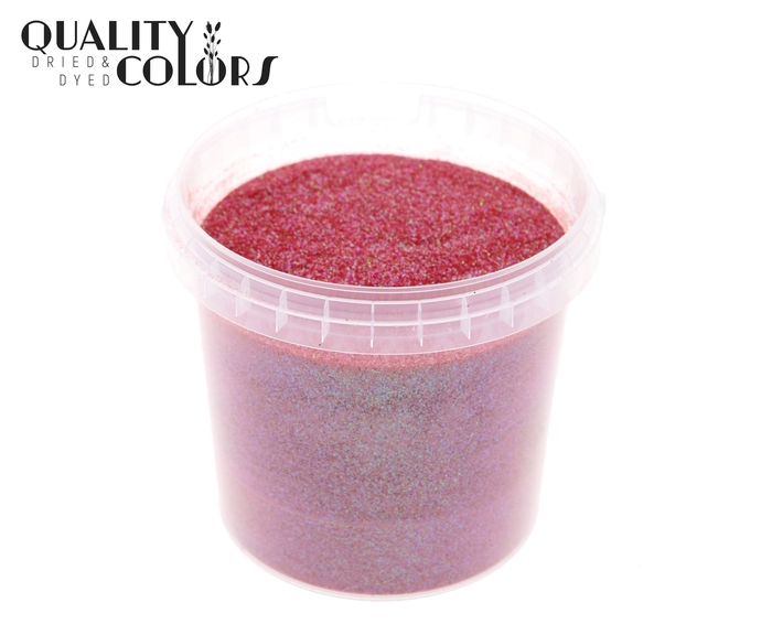 Glitters 400gr in bucket Irridescent Red