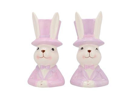<h4>Easter Ceramic Dreamy Purple Mix Bunny Hat Ass 11x</h4>