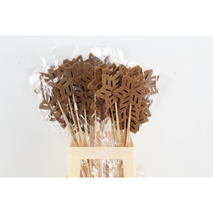 Stick Snowflake Mulch 11cm