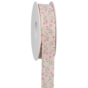 Lint Flos draad 25mmx18mtr l. roze